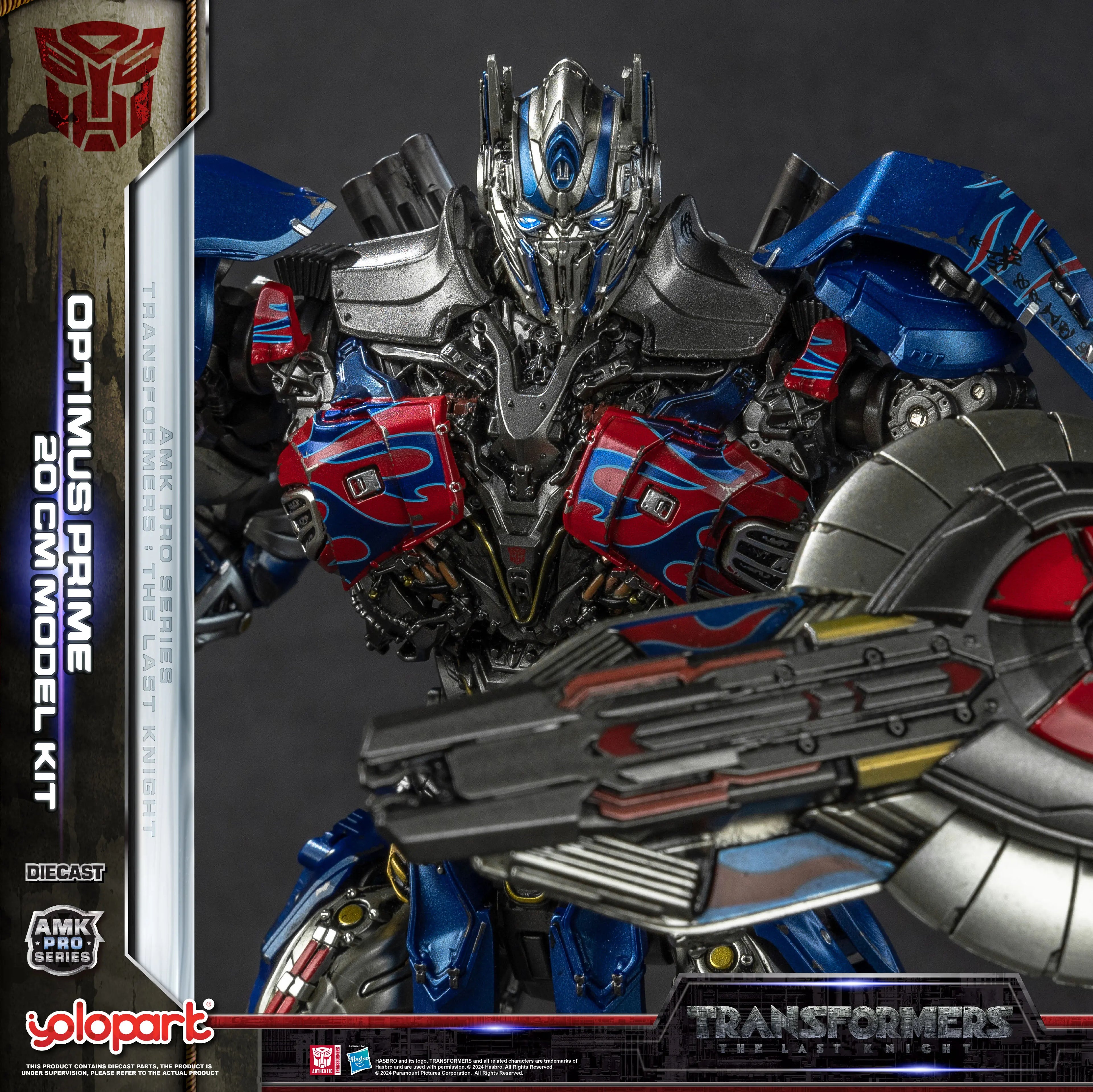 YOLOPARK Transformers Model: The Last Knight AMK PRO Series 20cm Optimus Prime Model Kit Action Figures Toy For Boy Men