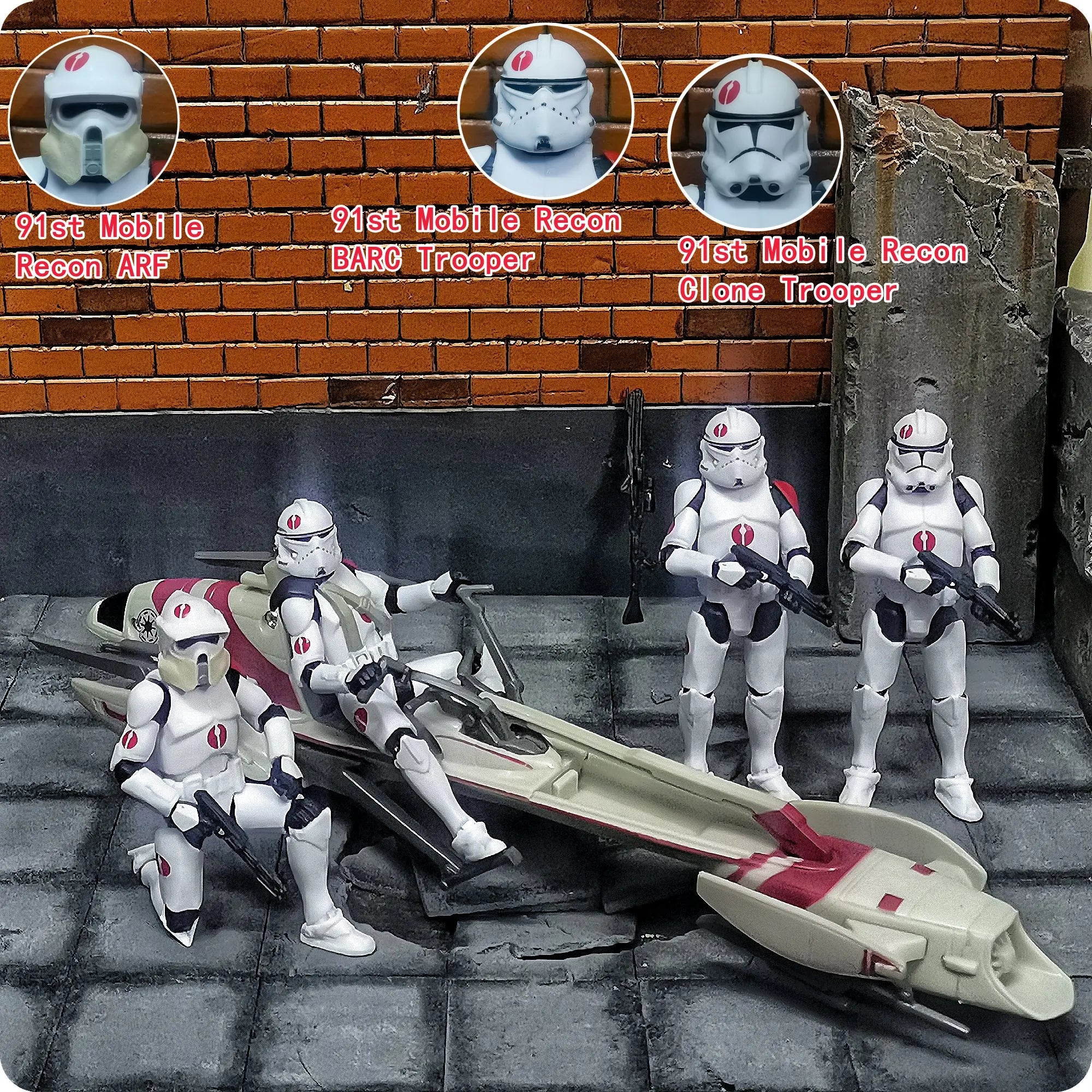 Star Wars 3.75 Inch Trooper 1/18 501st Legion Action Figure Hardcase REX Anakin Dogma Tup Toys Model Loose