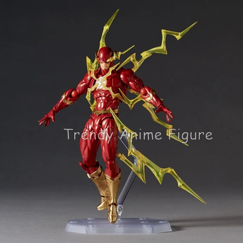 Revoltech Amazing Yamaguchi Flash Action Figure Movable 17cm Flashpoint Model Kaiyodo Flash Figures Toy Collection Holiday Gifts
