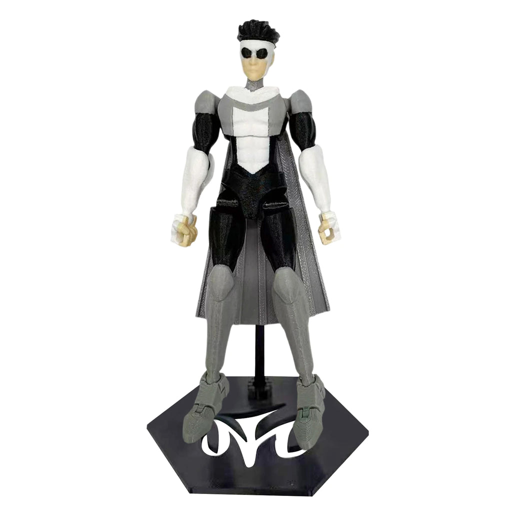 Multi-Joint Action Figure - Invincible T13 3D Printed Collectible with Base, Anti-Fall Joint Locks & UV-Resistant Coating Deskto