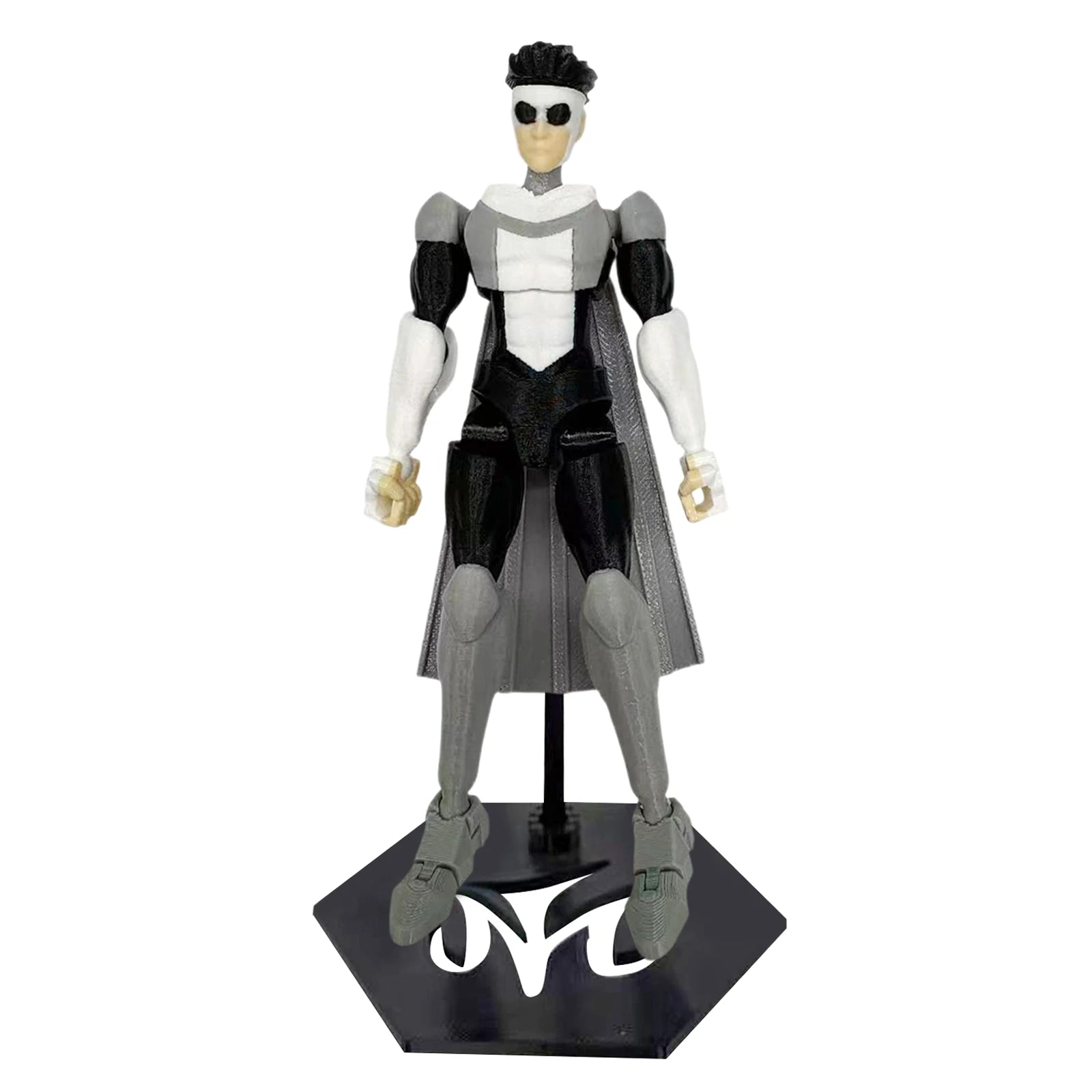 Multi-Joint Action Figure - Invincible T13 3D Printed Collectible with Base, Anti-Fall Joint Locks & UV-Resistant Coating Deskto