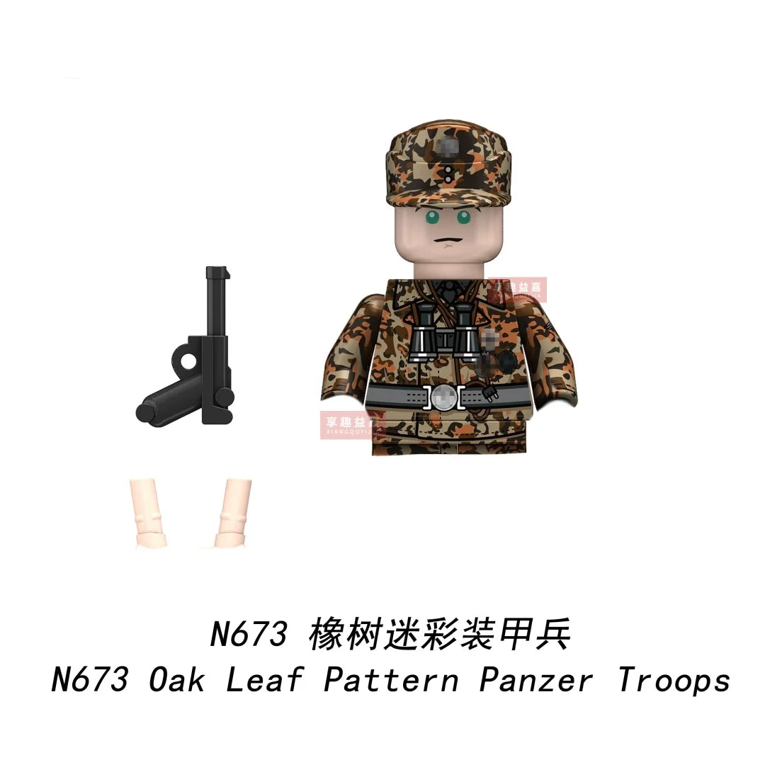 Boy Toys War II Army Soldiers Mini Military Weapons Model Small Particles Building Blocks Suits Childrens Birthday Gifts