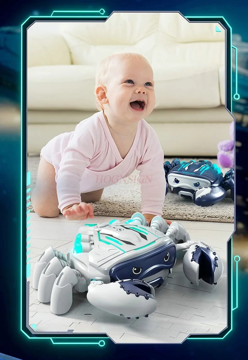 Children's Electric Crab Toys Baby Puzzle Moving Crab Toys 1-3 Year Old Early Education