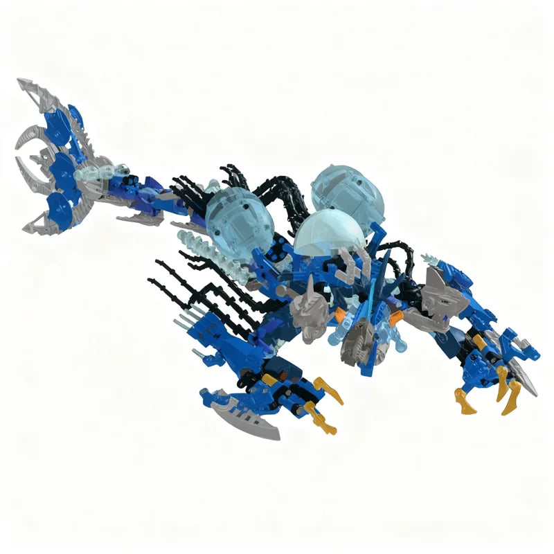 713pcs MOC Bionicle King The Sea Model Building Toy Christmas Gifts Blocks Construction Assemble DIY Creative Idea Education