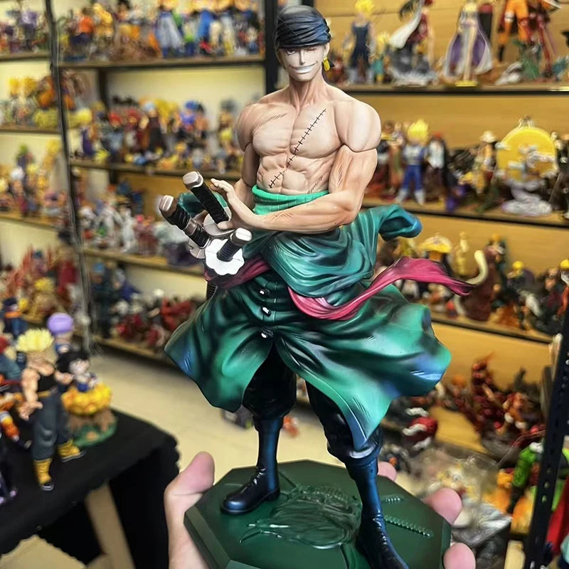 Hot 28cm  One Piece Jinshan Suolong Hand-Made Model Toy Creative Desktop Decoration Ornaments For Boys Holiday Gift