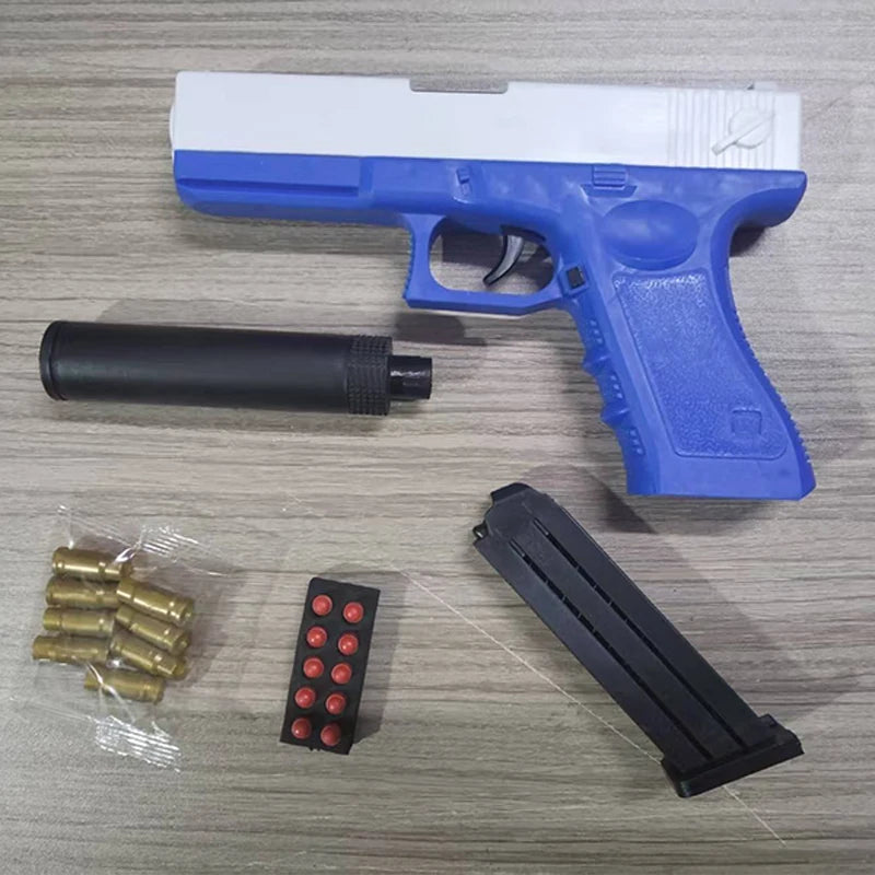 2026 Newest Shell Ejecting Airsoft Pistol Soft Bullet Toy Gun Kids Outdoor Shooting Game Boys Gift