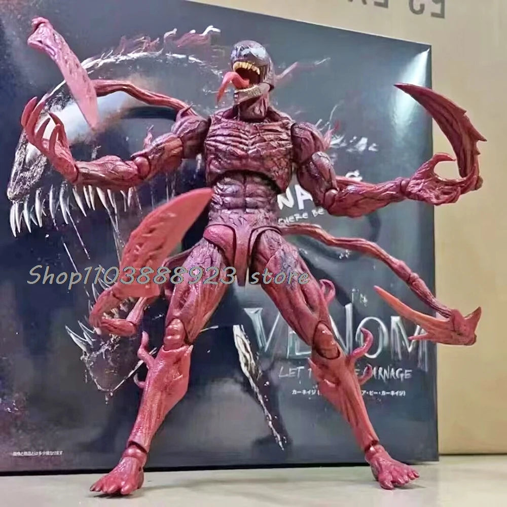 SHF VENOM CARNAGE Figure Movie LET THERE BE Venom CARNAGE Figure Models Anime Toys Birthday Gifts