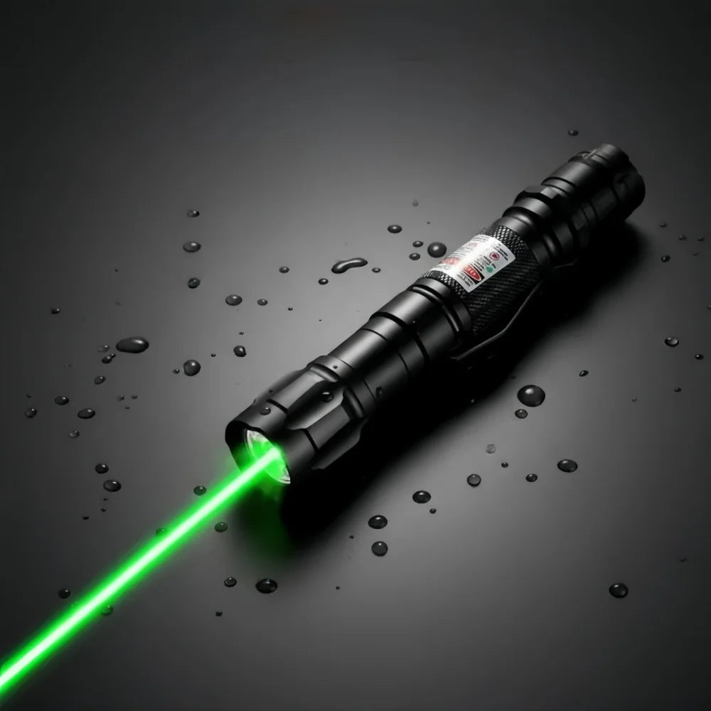 (Do not provide batteries)Green Laser Pointer Teaching Tool Pet Automatic Cat Toys Laser Focus Adjustable Lazer Pen