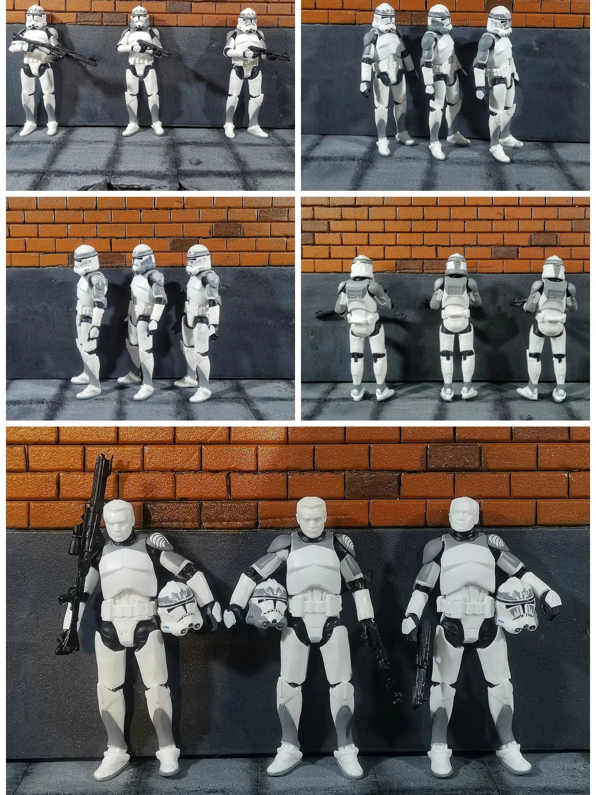 Star Wars 3.75 Inch Trooper 1/18 501st Legion Action Figure Hardcase REX Anakin Dogma Tup Toys Model Loose