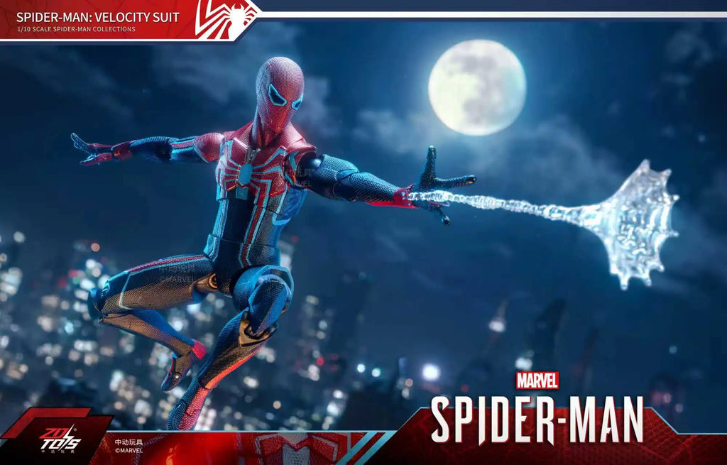 Marvel Avengers Spider-Man Speed Suit Action Figure Toy Display Case Poseable Model Figurine Collectible Birthday Gift