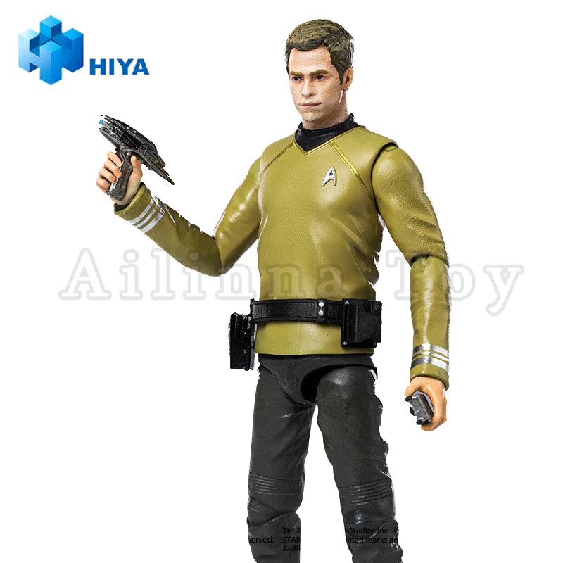 HIYA 1/18 4inch Action Figure Exquisite Mini Series STAR TREK 2009 Kirk Anime For Gift