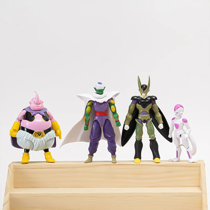 Anime Dragon Ball Z Action Figures Set-Son Goku Son Gohan Vegeta Frieza-Collectible Assembly Model Toys Boys Festival Gifts
