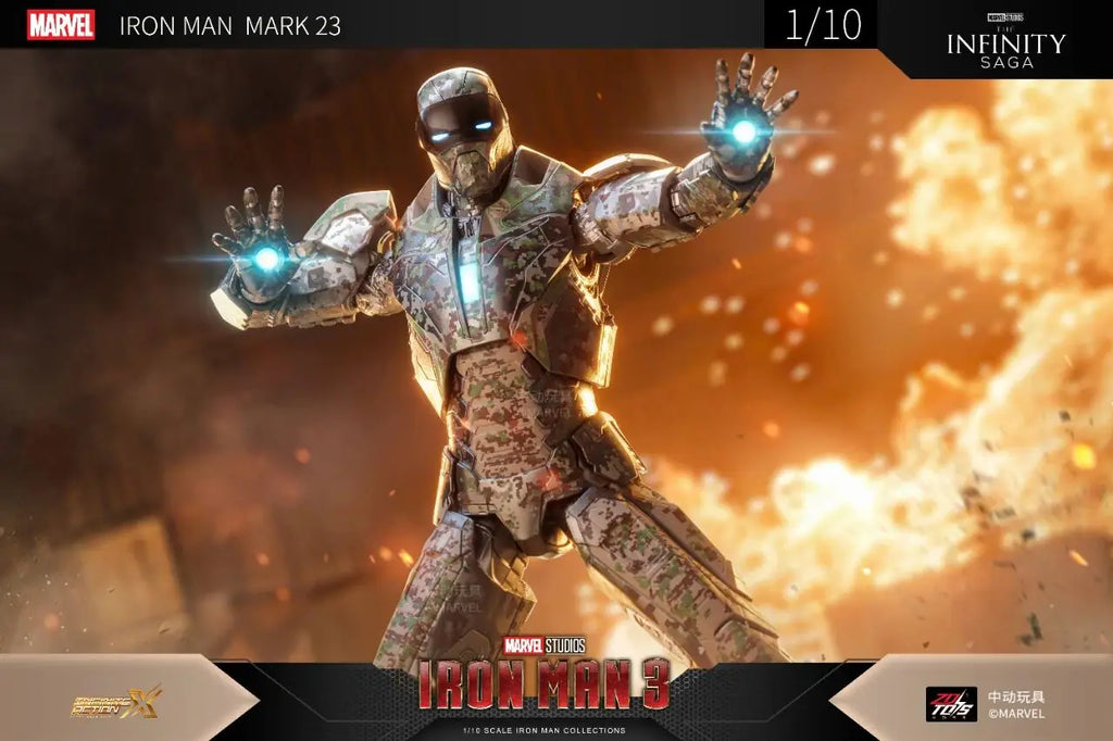 ZD Toys Marvel Avenger Iron Man Mark23 Shades Action Figure Collections Gift