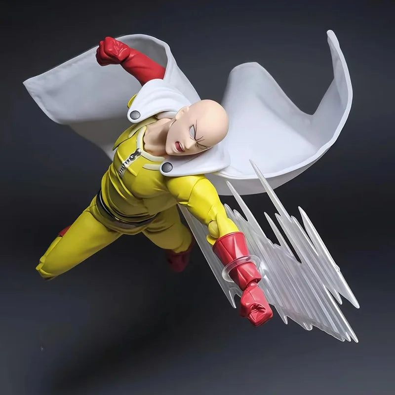 One Punch Man Saitama Amazing Yamaguchi Revoltech Saitama In Stock Anime Action Collection Figures Model Toys Gifts
