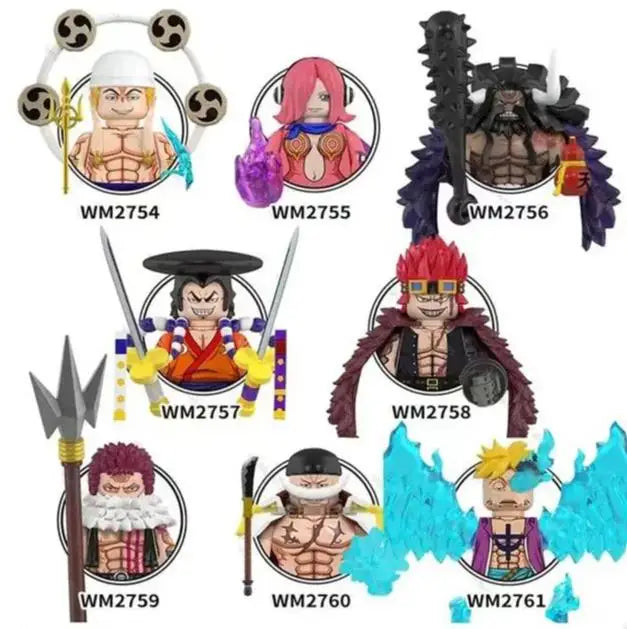 One Piece OP Luffy Sanji Zoro Nami Ace Monkey·D·Garp Anime Mini Man Figure