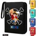 ONE PIECE Card Album Anime Collectible Book Binder 4 Card Slot Collectible Game Cards Binder Holder Zipper Gifts Toys