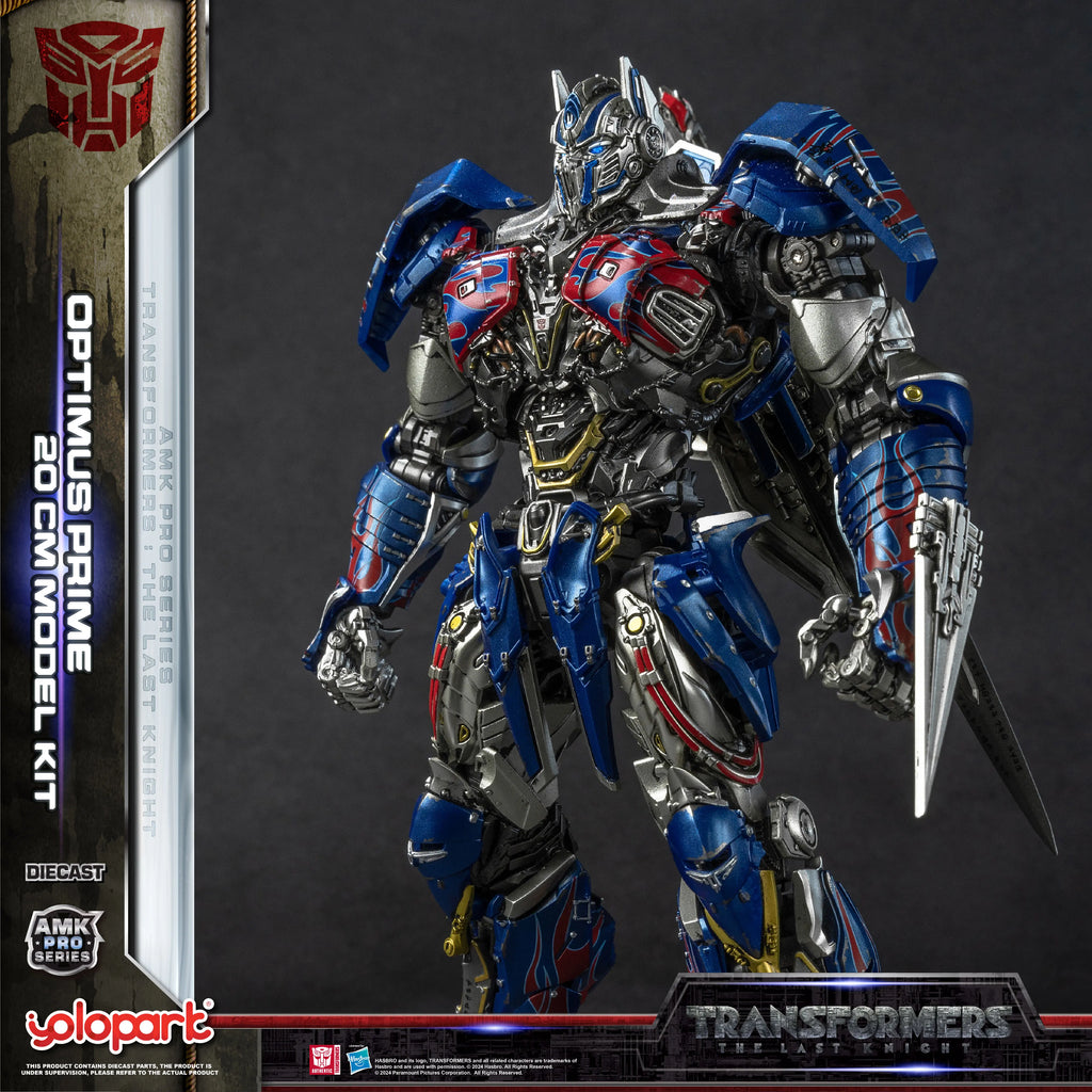 YOLOPARK Transformers Model: The Last Knight AMK PRO Series 20cm Optimus Prime Model Kit Action Figures Toy For Boy Men