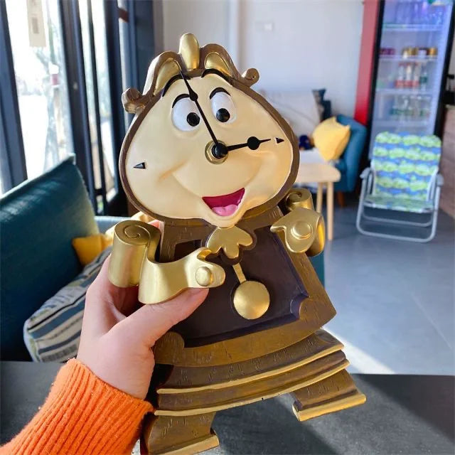 Disney Beauty And The Beast Cogsworth Mr Clock 24cm Action Figure Figurine Collection Decoration Toys Pvc Model Christmas Gifts