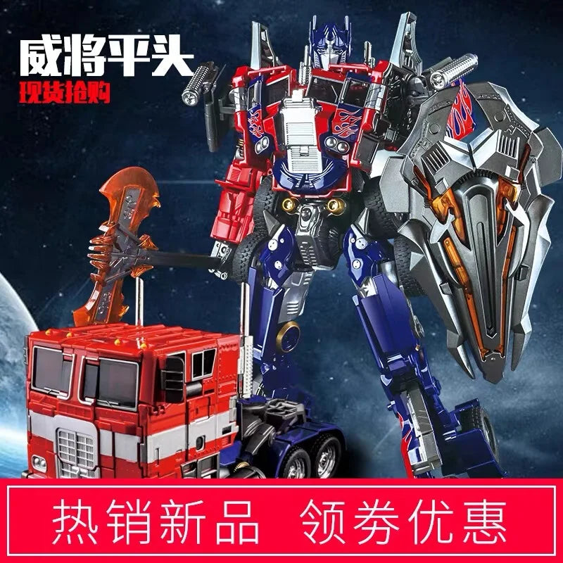 30cm Transformation Megatron Optimus Prime Bumblebee Deformation Movie G1 Anime Figure Action Figure Alloy Robot Mode Toys Gifts