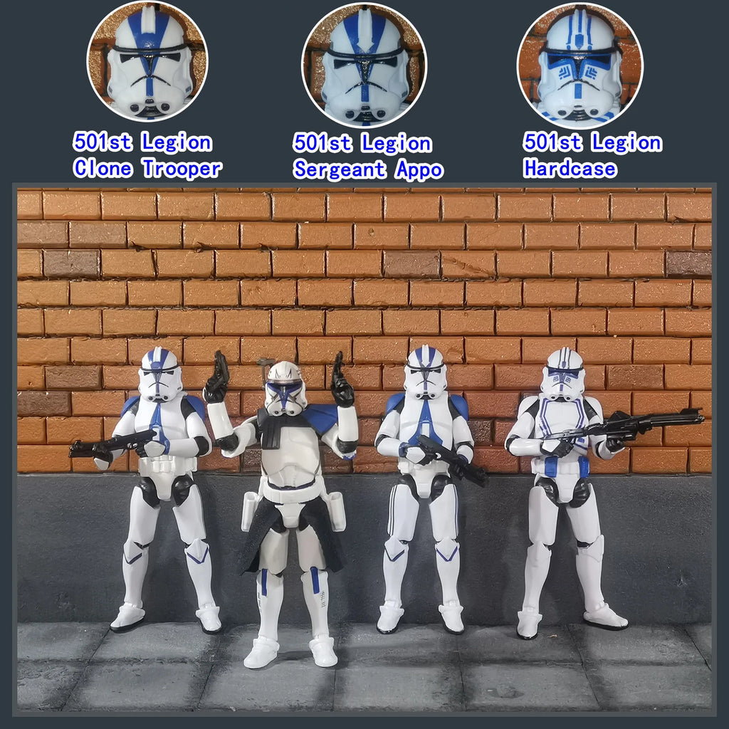 Star Wars 3.75 Inch Trooper 1/18 501st Legion Action Figure Hardcase REX Anakin Dogma Tup Toys Model Loose