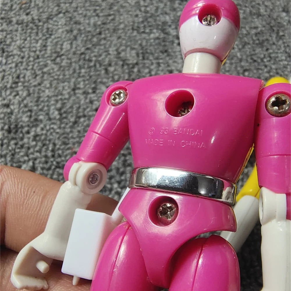 Power Rangers Black Ranger Yellow Ranger Pink Ranger Genuine Bulk Goods Have Defects Model Doll Action Figure Birthday Gift
