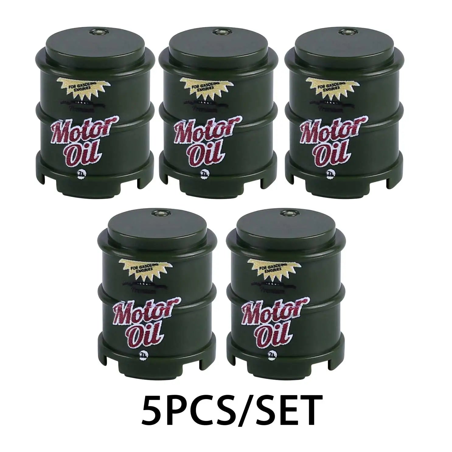 MOC WW2 Military Oil Drum Fuel Tank Printed Building Blocks Weapons Soldiers Accessories War Scene Accessories Bricks Toys Boys