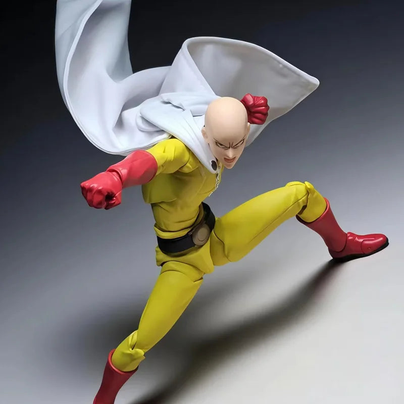 One Punch Man Saitama Amazing Yamaguchi Revoltech Saitama In Stock Anime Action Collection Figures Model Toys Gifts