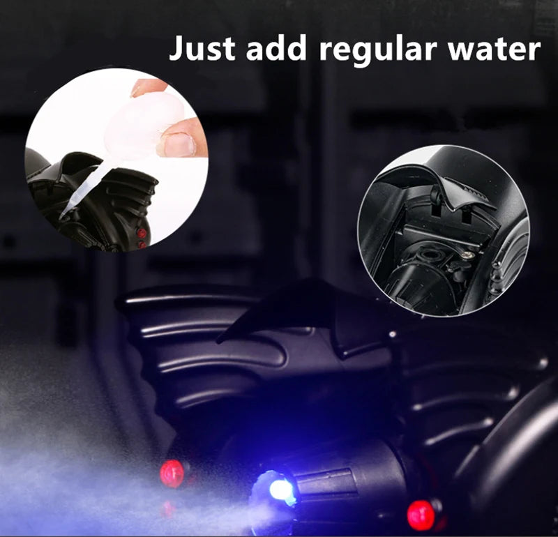 1/24 Classic Movie Car Alloy Batmobile Bat Sports Car Model Diecast Metal Toy Racing Car Model Sound Light Simulation Kids Gifts