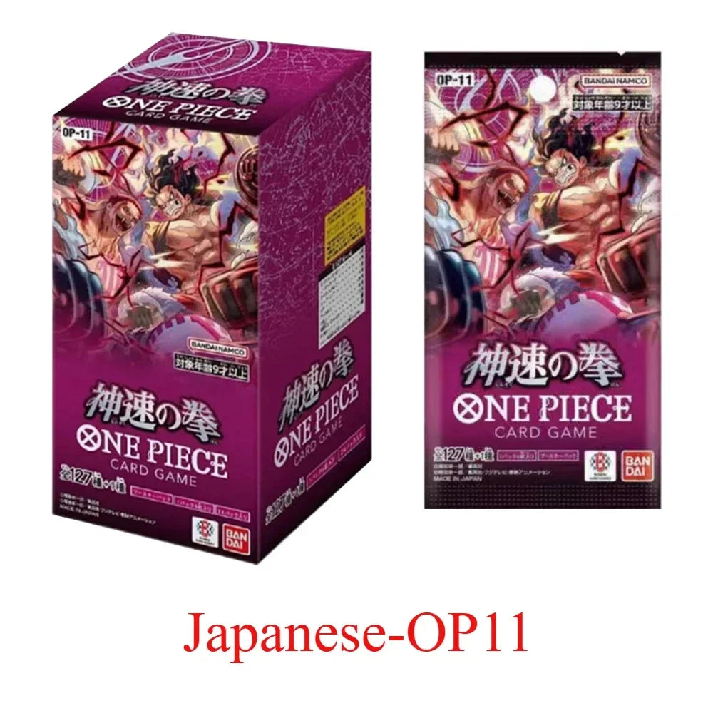 Bandai Genuine One Piece Card OPCG God Speed Fist Luffy Pirate Group Seven Japanese Sealed Card Collection Toys Gift