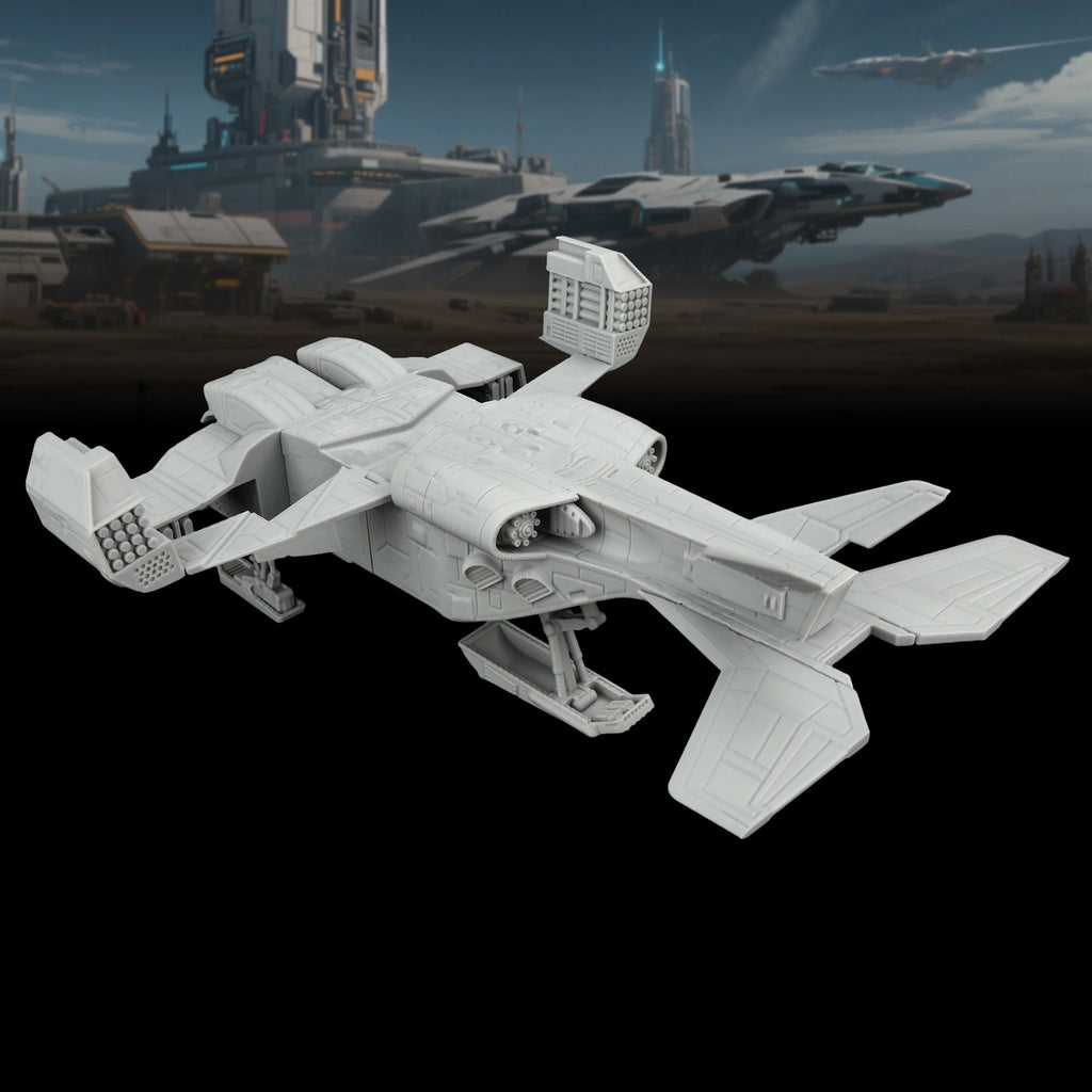 Sci-Fi Spaceship Tabletop Terrain Miniature | TRPG Starship Model for TTRPG Exploration, Collection & Creative Storytelling