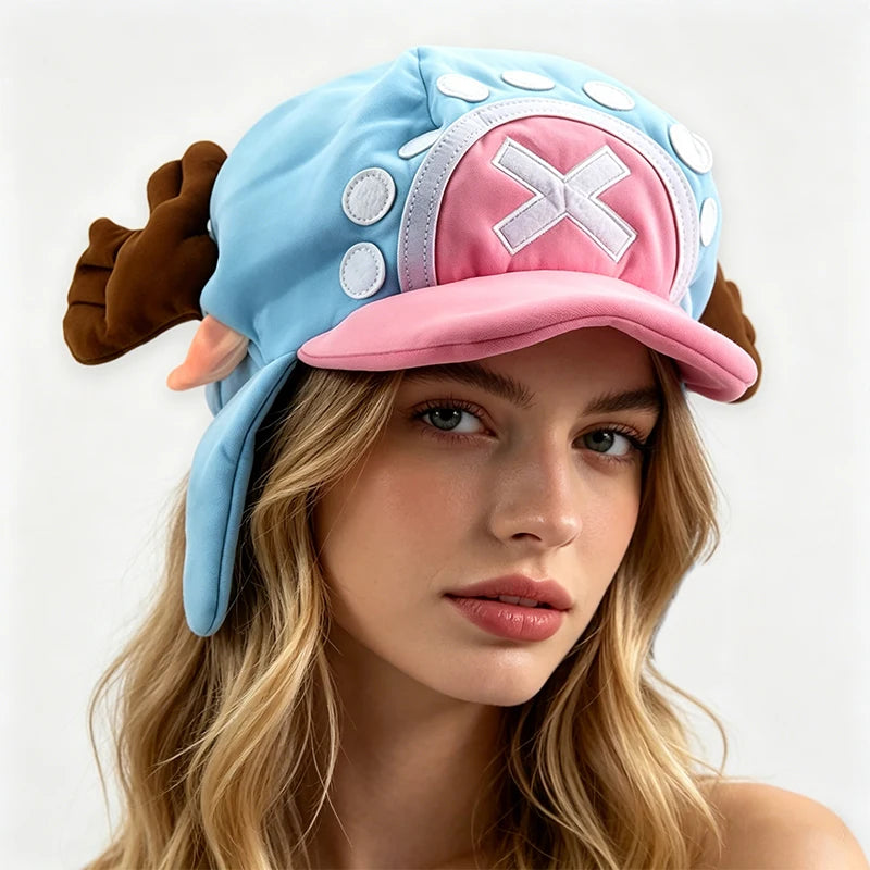 One Piece Soft Hat Tony Chopper Trafalgar Law Anime Cosplay Hat Halloween Party Costume Hat Accessories Prop Gifts Toys