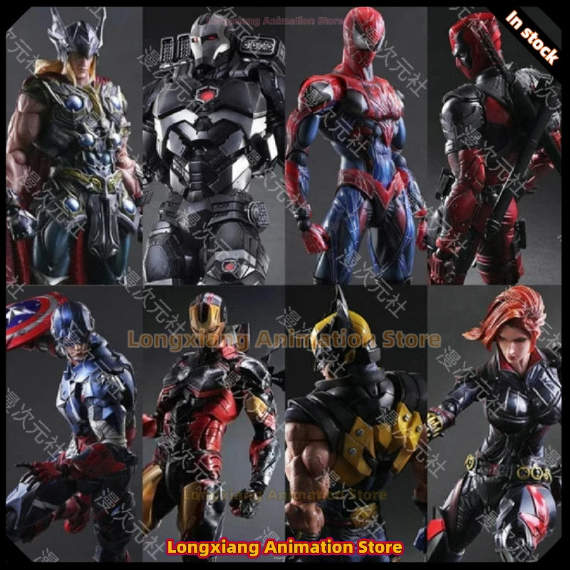 Iron Man Spider-Man Thor Doctor Strange Normal Version Color Change Version Moving Model Gift Collection