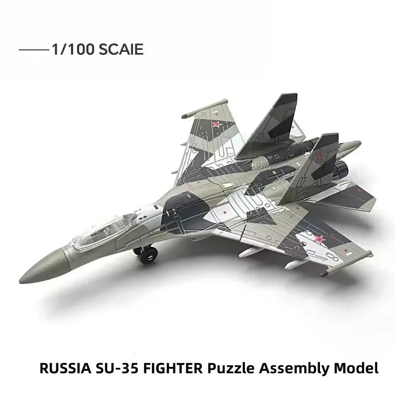 DIY Creative Military Series Building Blocks Multi-Purpose Fighter B2 F22 Tank T14 AH64 Helicopter ABS Assembly Model Kit Gift