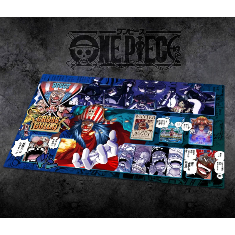 60*35cm Anime One Piece OPCG GAME Card PlayMat Comic Series New Four Emperors Teach Shankusu Buggy Luffy Chopper Collection Toys