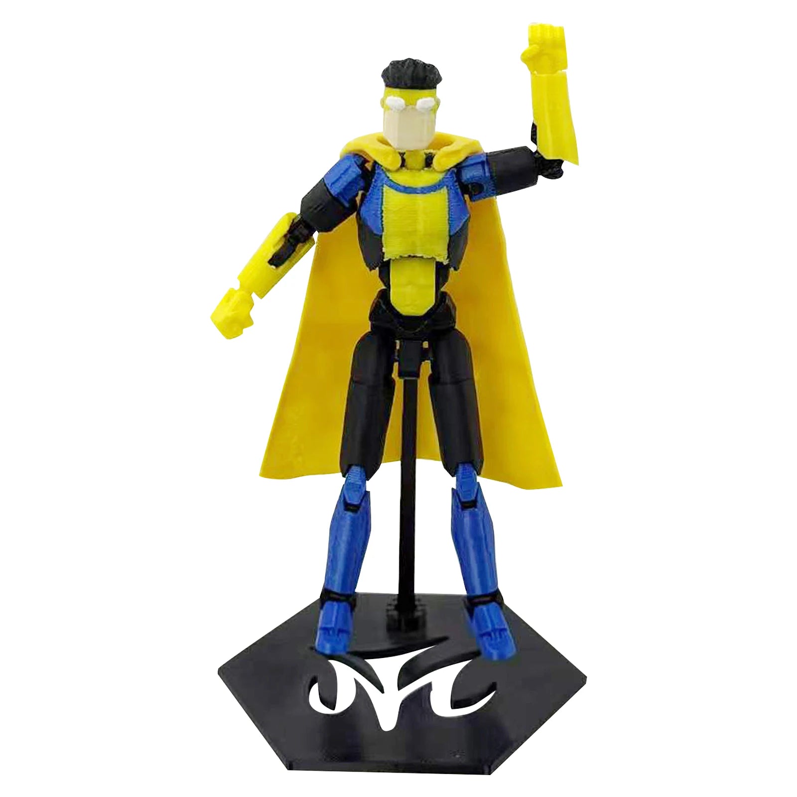 Multi-Joint Action Figure - Invincible T13 3D Printed Collectible with Base, Anti-Fall Joint Locks & UV-Resistant Coating Deskto