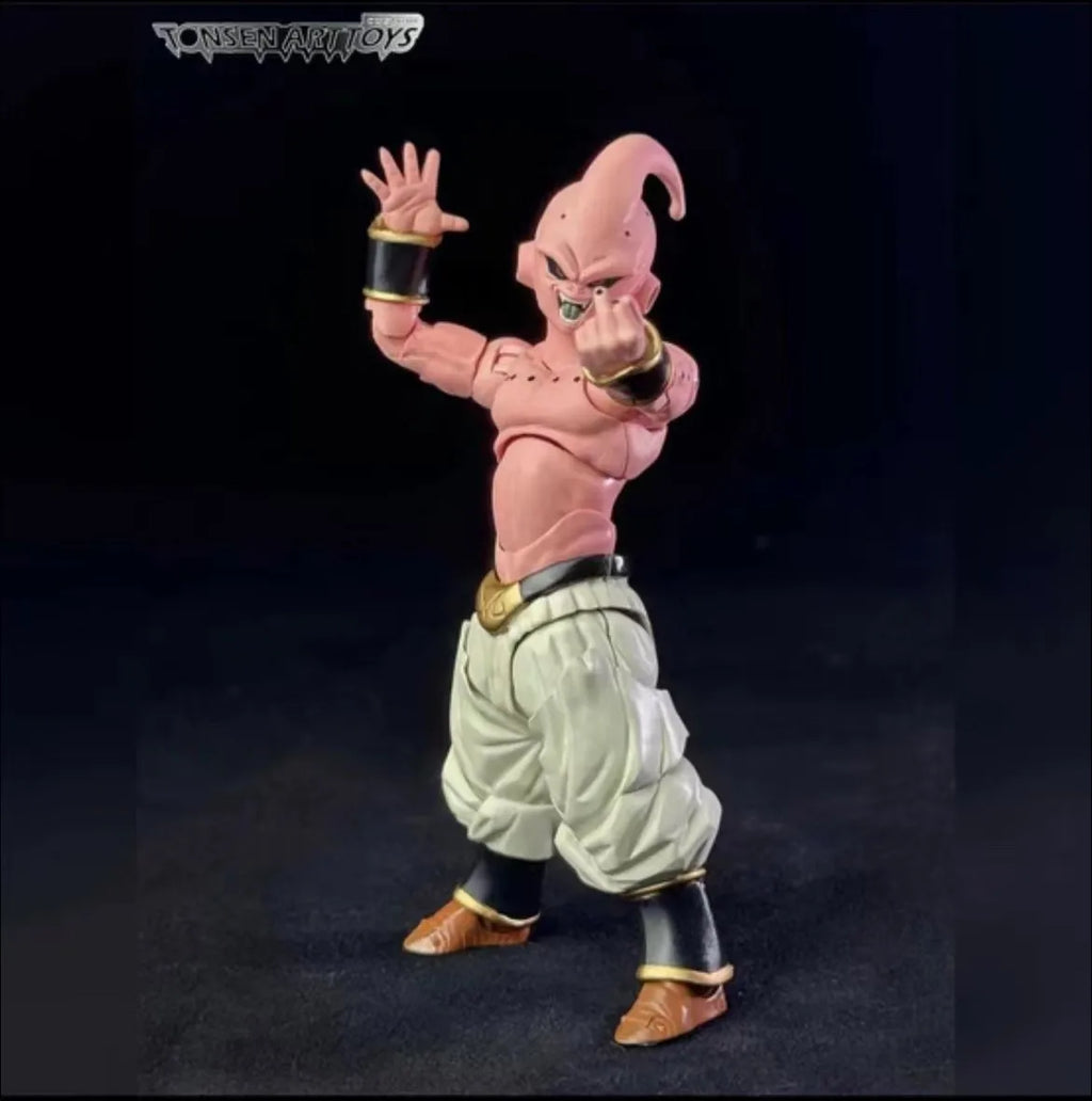 Genuine Dragon Ball Tonsenarttoys Custom S.H.Figuarts Shf Adolescent Malevolence Majin Buu Action Figures Model Birthday Gifts