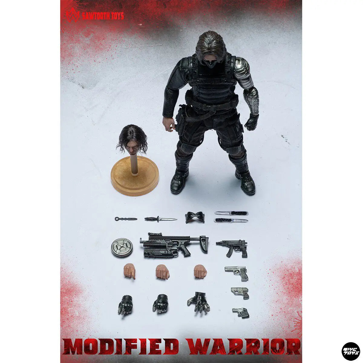 SAWTOOTH TOYS Winter Soldier Modified Warrior - 1/12 Scale Action Figure STM-20253 Anime Model Trendy Toys Desktop Collectibles