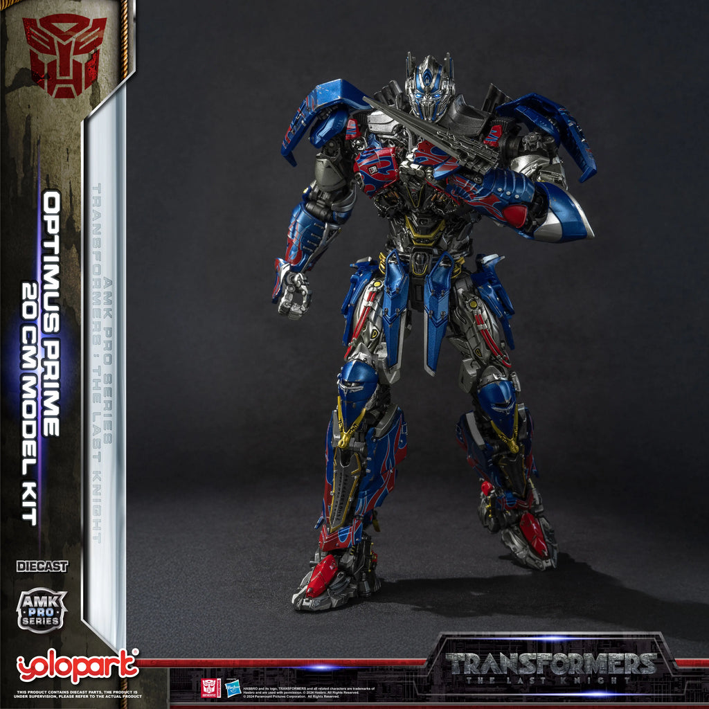 YOLOPARK Transformers Model: The Last Knight AMK PRO Series 20cm Optimus Prime Model Kit Action Figures Toy For Boy Men