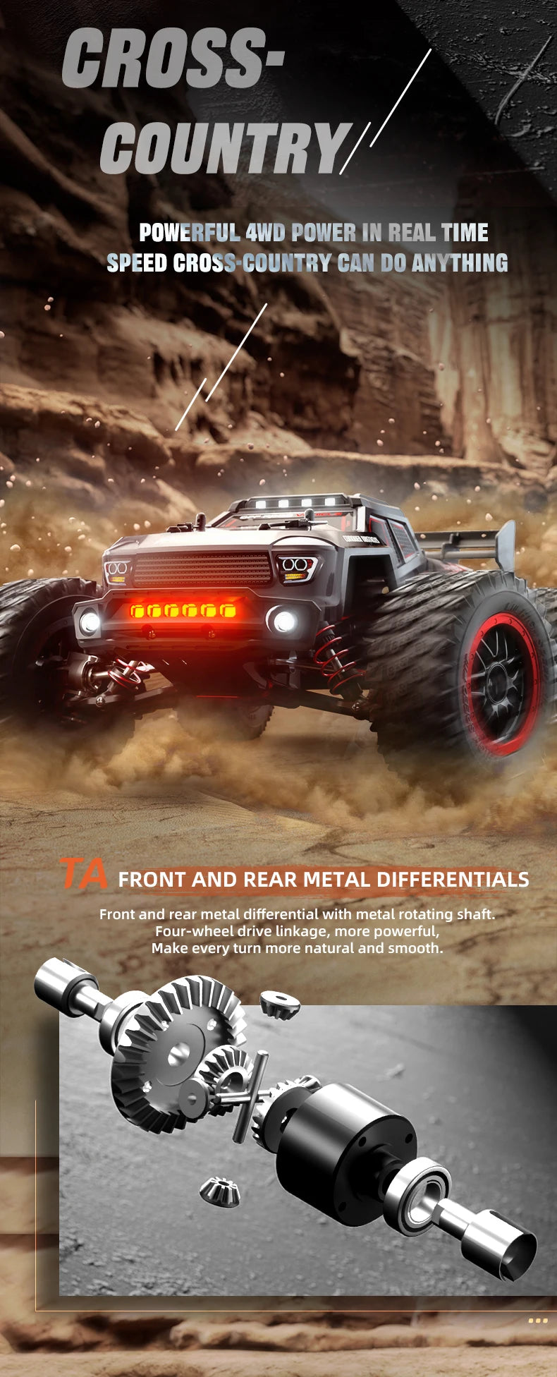 ZLL SG316 MAX 1:16 High Speed Drift Racing Car 80KM/H Brushless Motor 4WD RC Off Road Car Monster Trucks Toys for For Kids Gifts