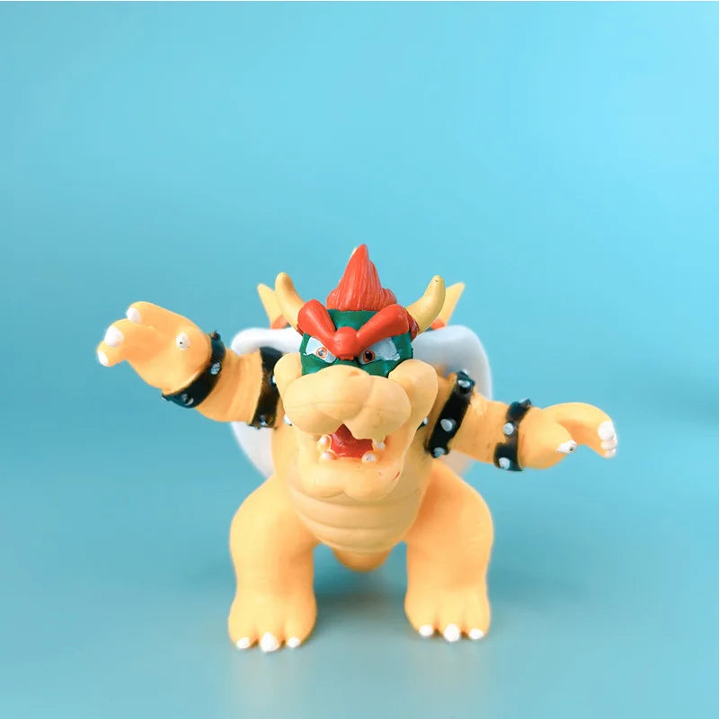 Super Mario Bros Cartoon Dolls Model Birthday Gift Anime Figures Luigi Yoshi Mario Creative Collectible Model Toys