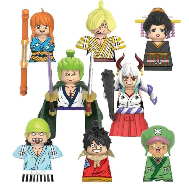 One Piece OP Luffy Sanji Zoro Nami Ace Monkey·D·Garp Anime Mini Man Figure