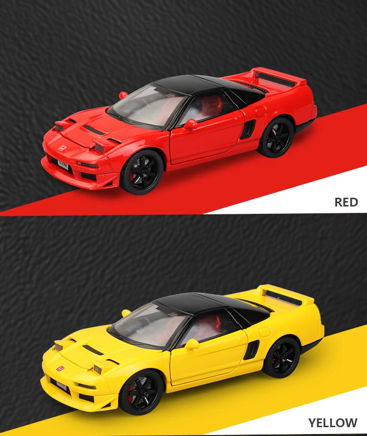 1:32 Honda Acura NSX NA1 Supercar Racing Sports Couple Alloy Metal Diecast Model Car Sound & Light Collection Simulation Gifts