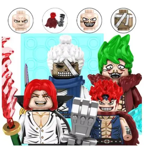 One Piece OP Luffy Sanji Zoro Nami Ace Monkey·D·Garp Anime Mini Man Figure