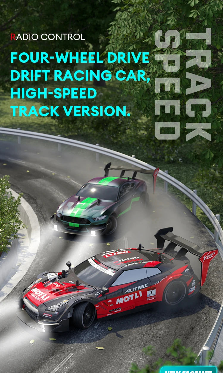 40KM/H Remote Control Car Rechargeabl Racing Drift Electric Graffiti RC Cars Birthday Toys for Boys