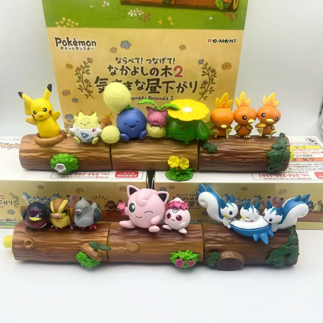 2025 Hot Toys Rement Pokemon Friendship Wood Pikachu Fat Ding Surprise Blind Box Desktop Decoration Children'S Birthday Gift Toy