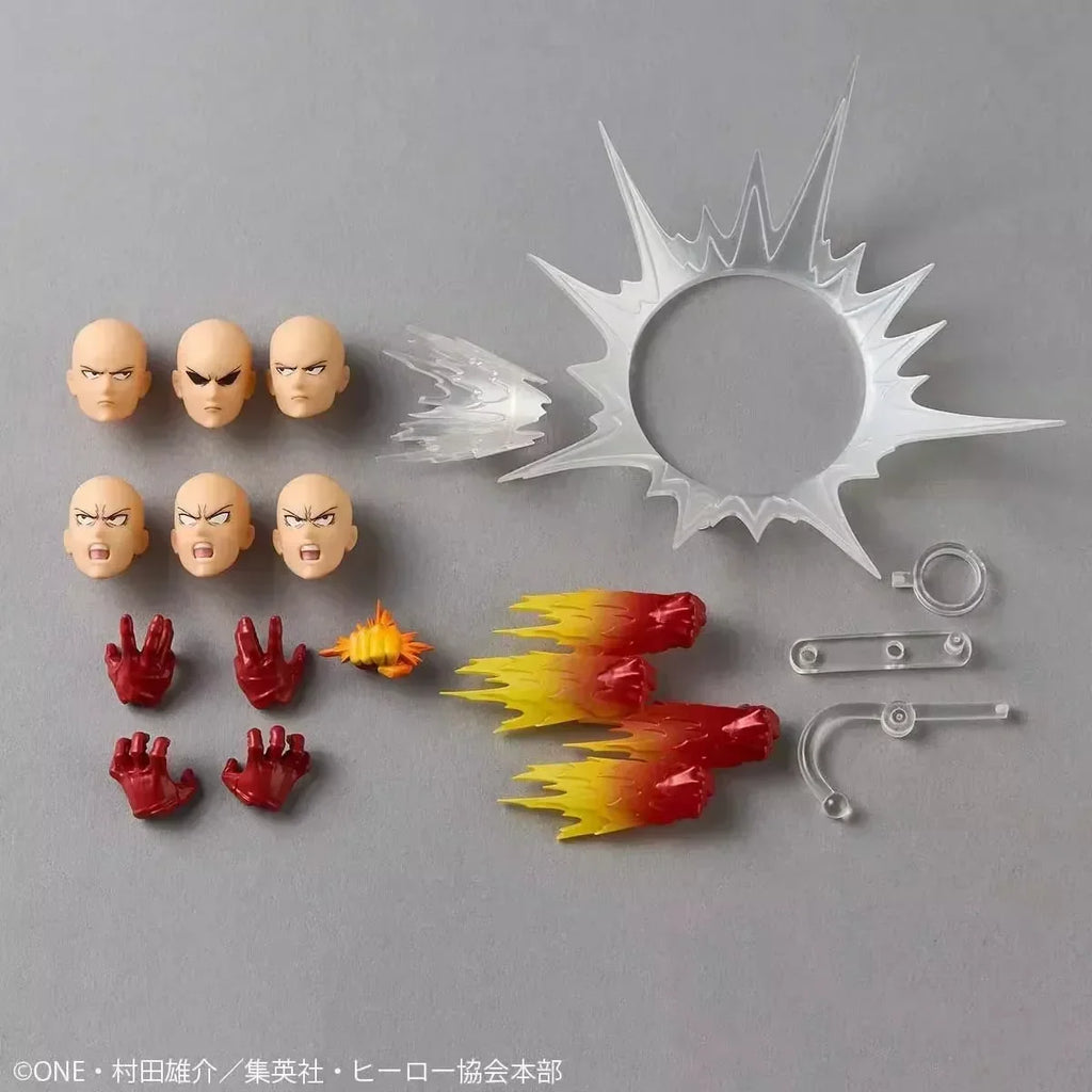 One Punch Man Saitama Amazing Yamaguchi Revoltech Saitama In Stock Anime Action Collection Figures Model Toys Gifts