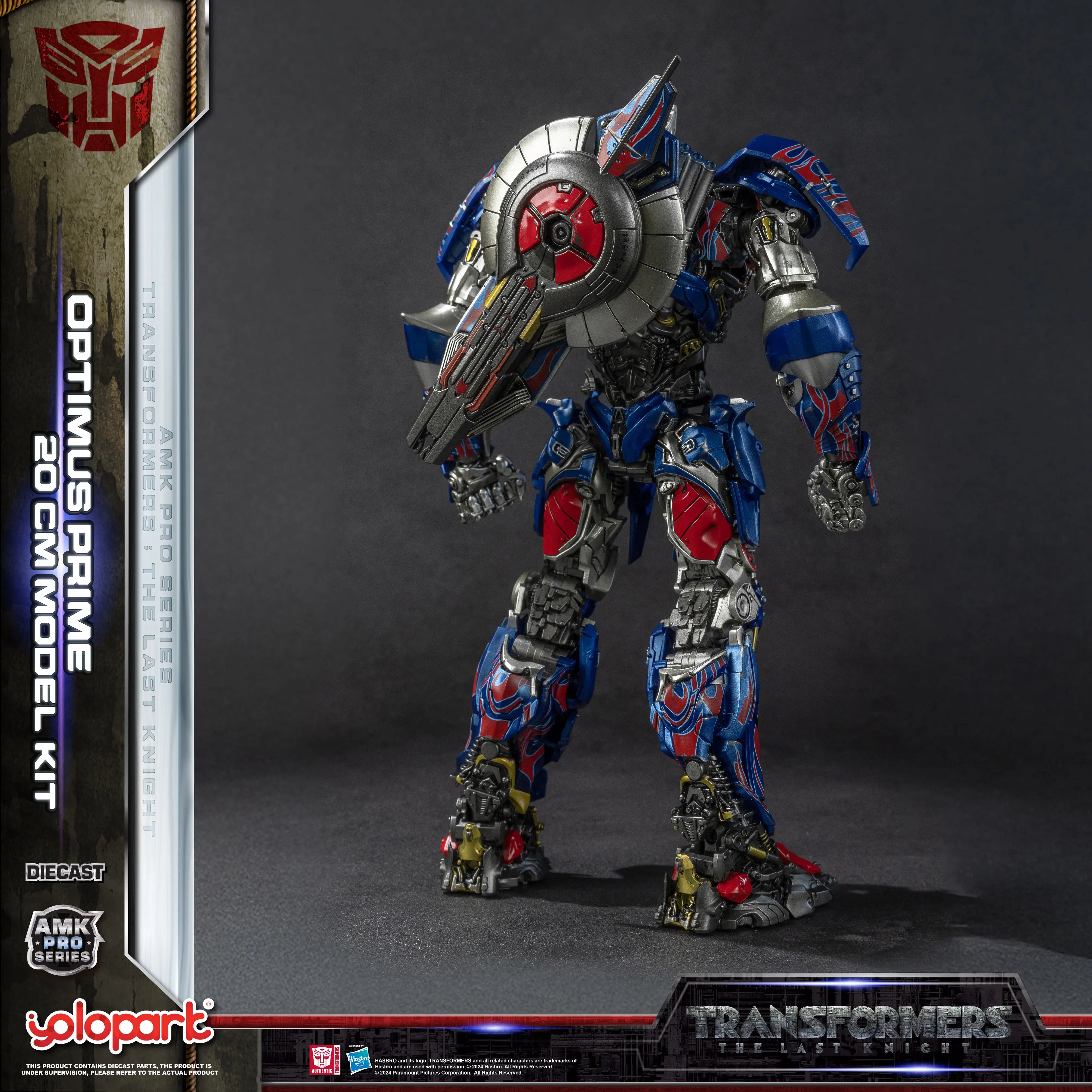 YOLOPARK Transformers Model: The Last Knight AMK PRO Series 20cm Optimus Prime Model Kit Action Figures Toy For Boy Men